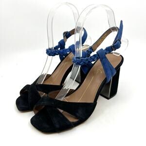 Lola Cruz Braided Suede Block Heels Women's 5.5 US